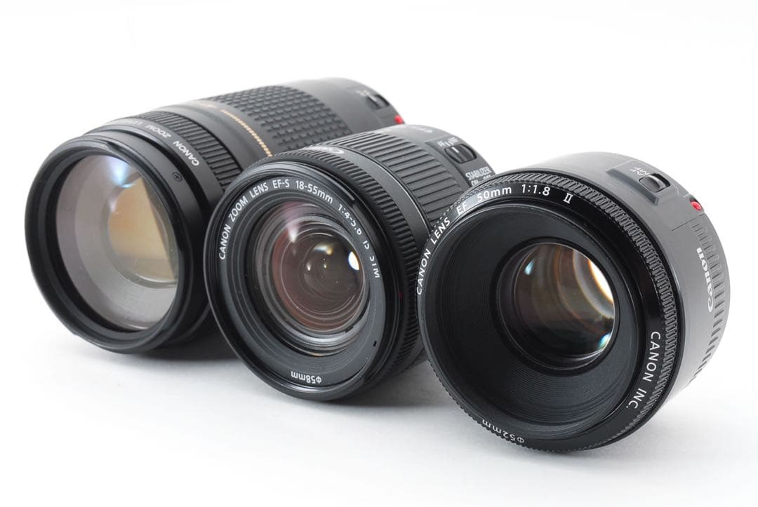 最新機種☆キャノンcanon kiss x 10i標準&望遠&単焦点レンズセット