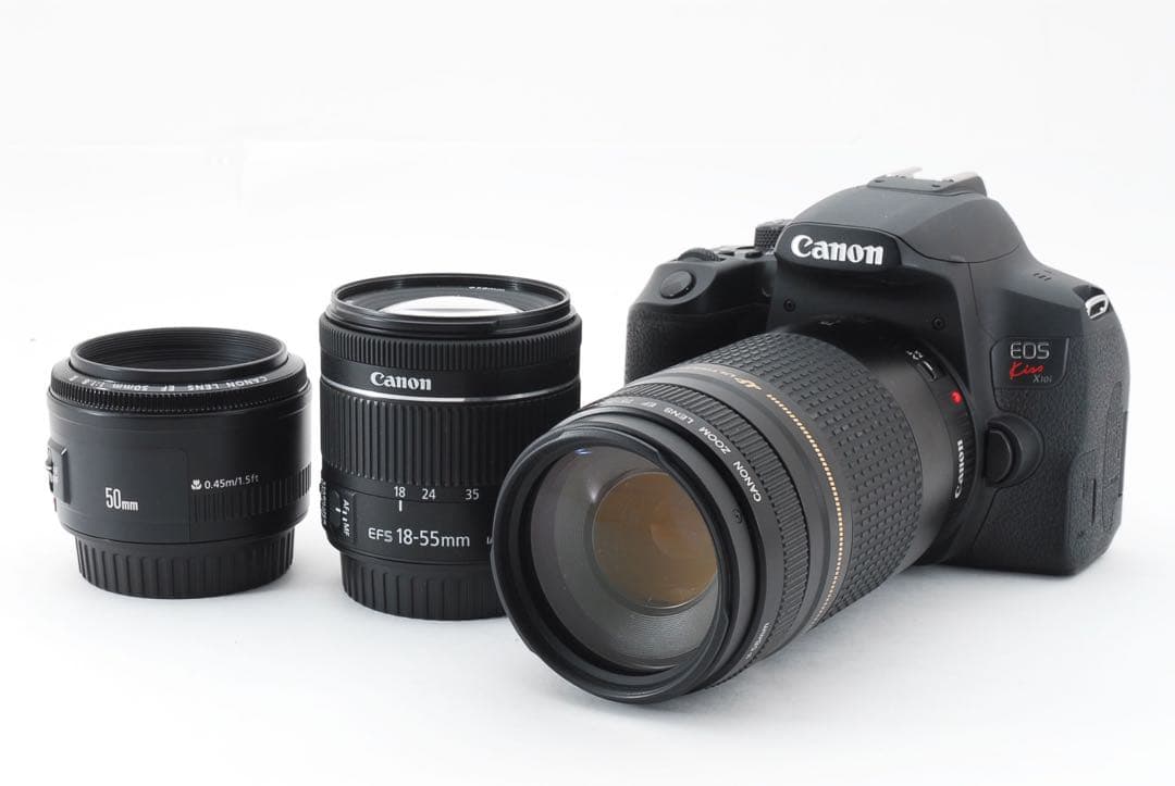 最新機種☆キャノンcanon kiss x 10i標準&望遠&単焦点レンズセット