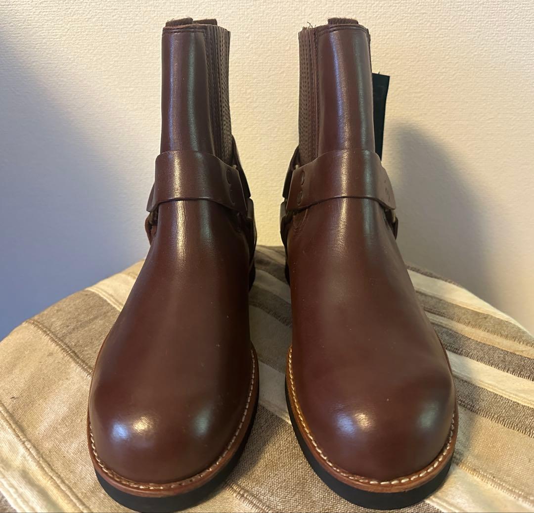 【新品未使用】ブラウン レザー エンジニアブーツ