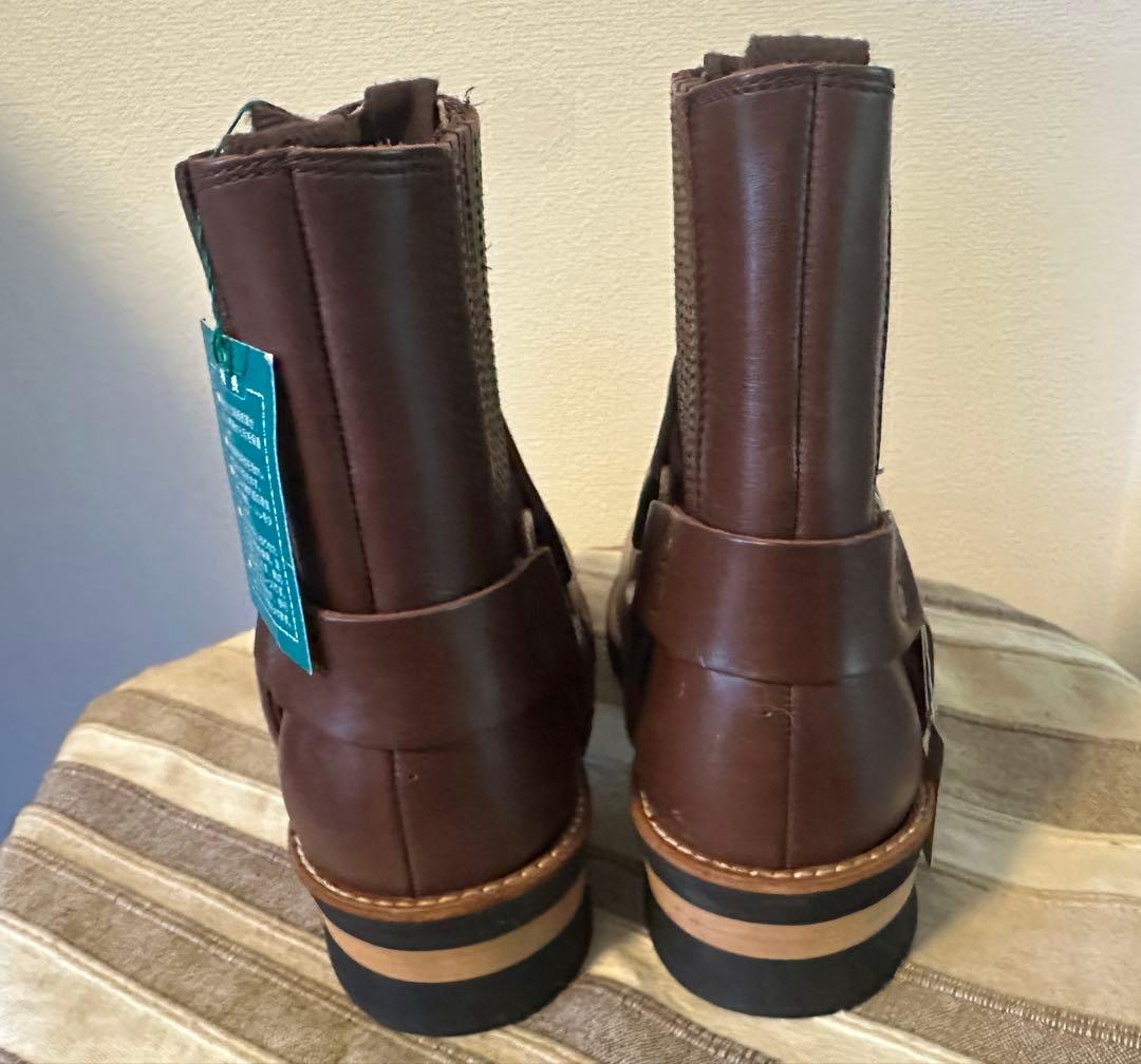 【新品未使用】ブラウン レザー エンジニアブーツ