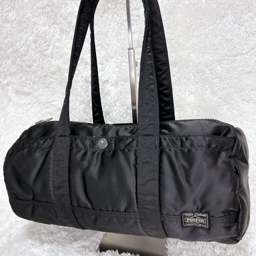 廃盤品✨極美品✨ポーター ミニボストンバッグ タンカー ドラム型肩掛け S