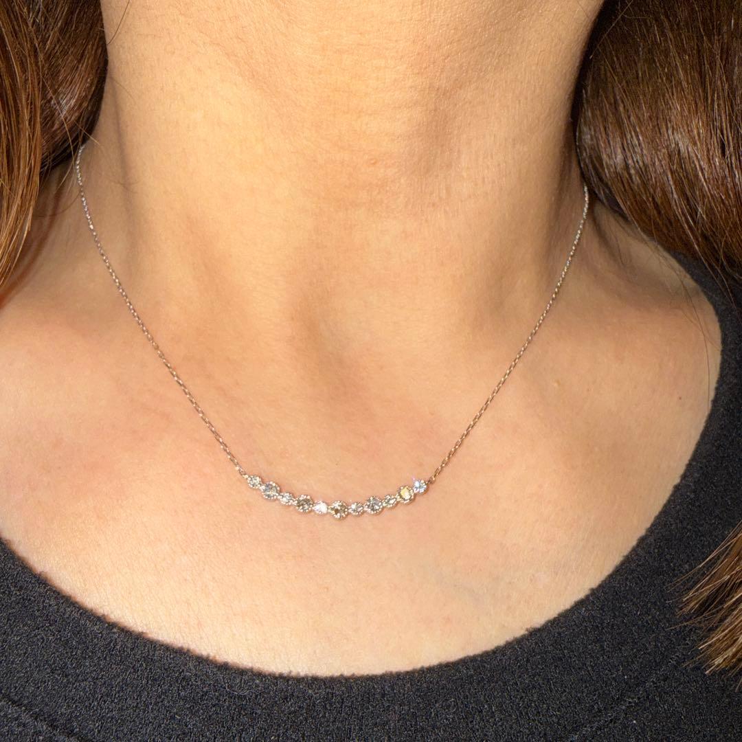 k18 ホワイトゴールド　ダイヤモンド　ペンダント