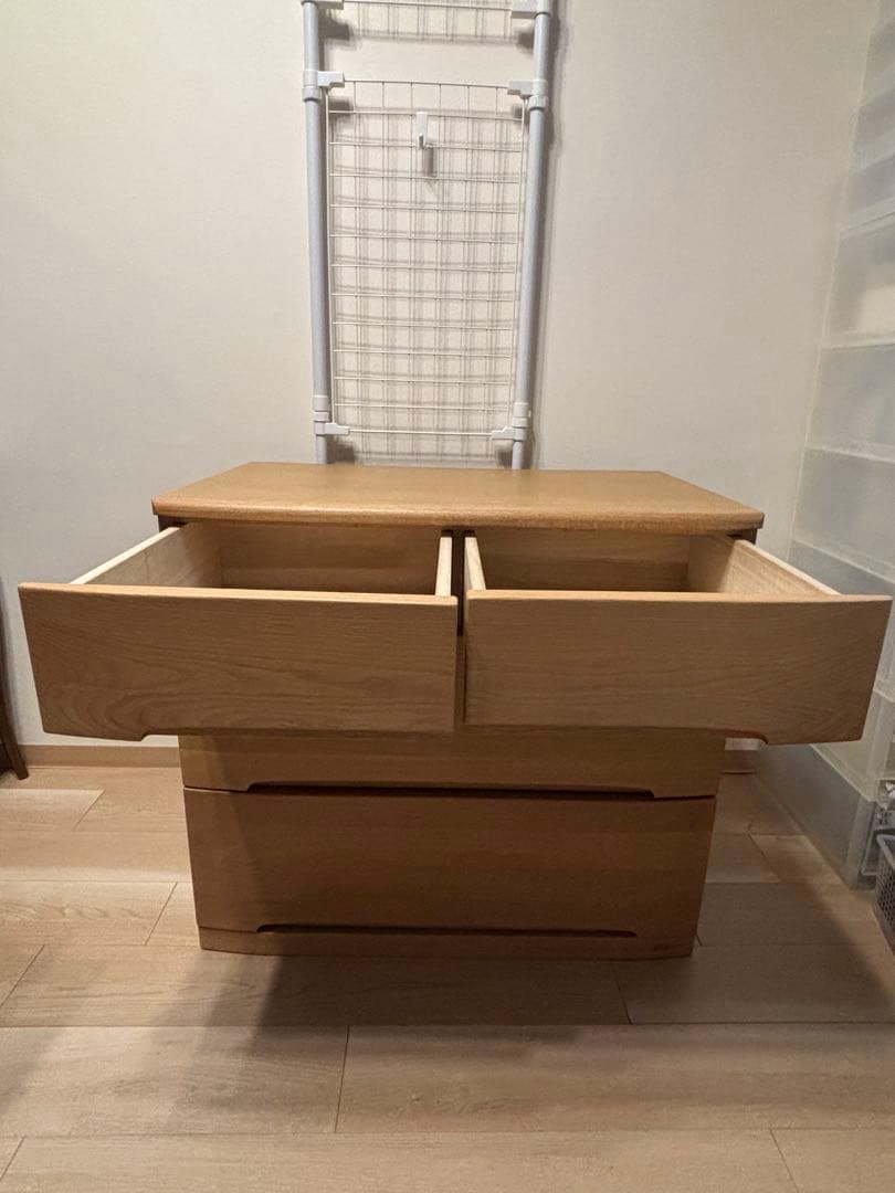 浜本工芸チェスト　収納家具　タンス　チェスト　ナラ材　桐材　整理タンス　皇室