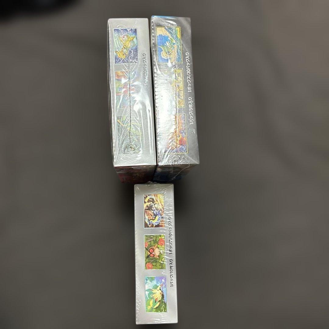 こ*こ様 ポケモンカードゲーム シュリンク付きボックス3点セット
