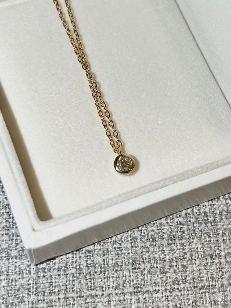 田中貴金属　K18 ダイヤネックレス付ペンダント