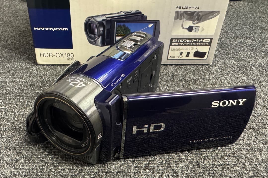 SONY　ハンディーカム　HDR-CX180（ブルー）デジタルビデオカメラ