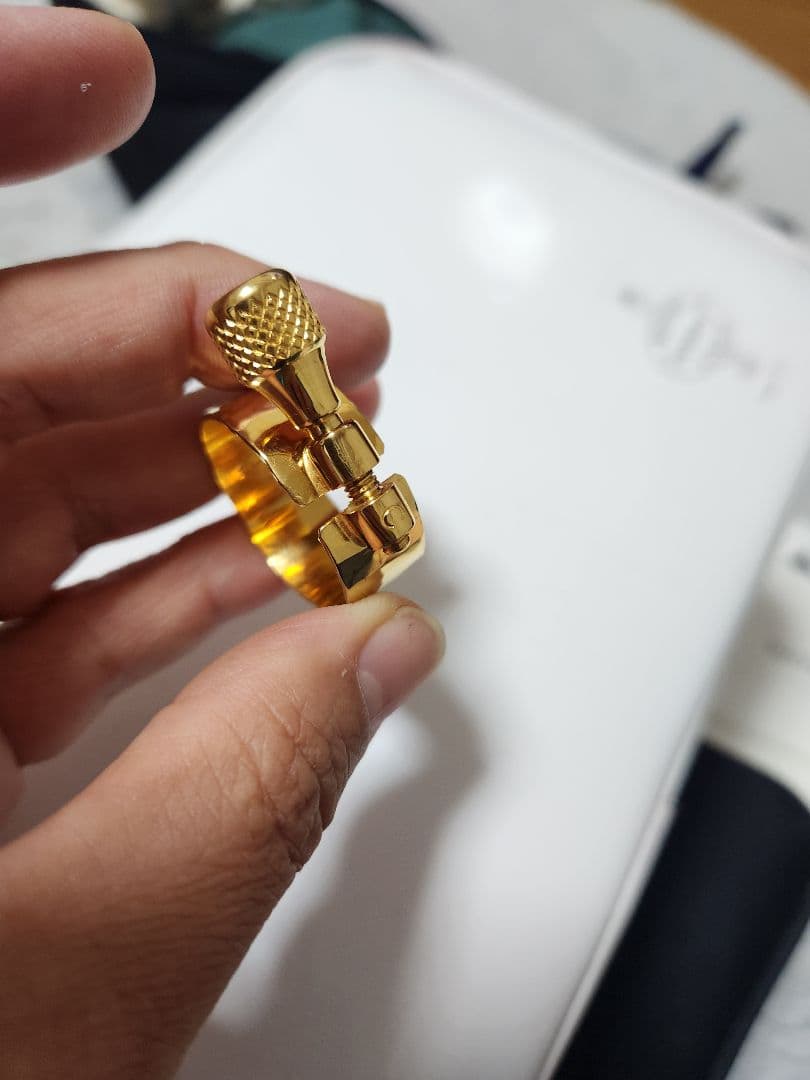 Gottsu 総銀 金メッキ リガチャー クラリネット用