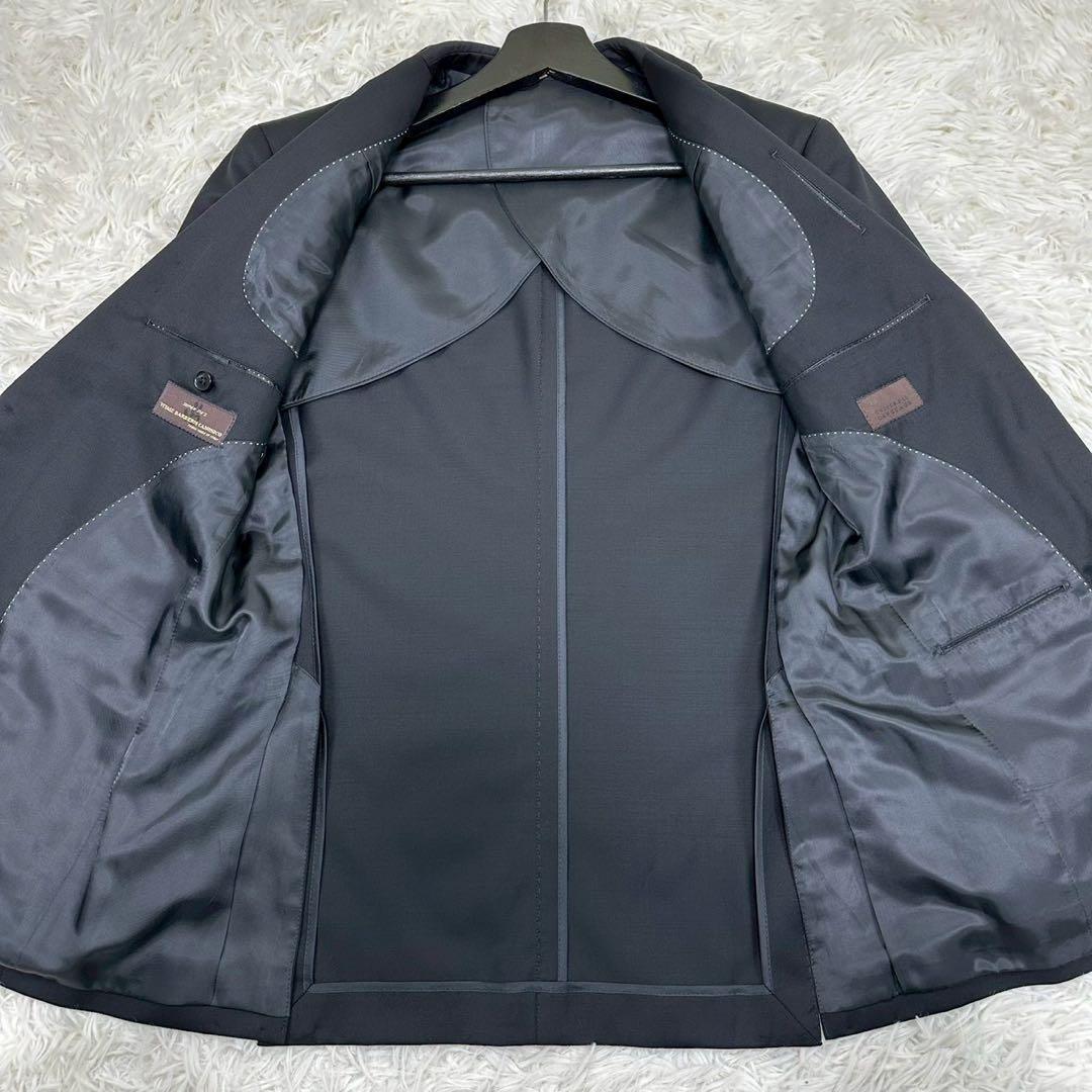 美品✨ ユニバーサルランゲージ カノニコ 3ピース ビジネススーツ 黒 44 S