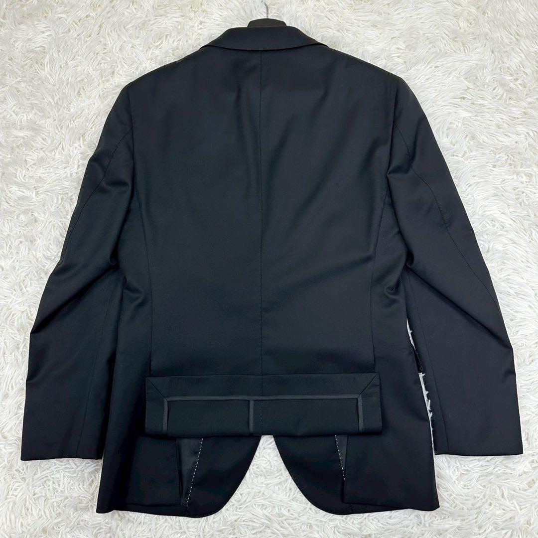 美品✨ ユニバーサルランゲージ カノニコ 3ピース ビジネススーツ 黒 44 S