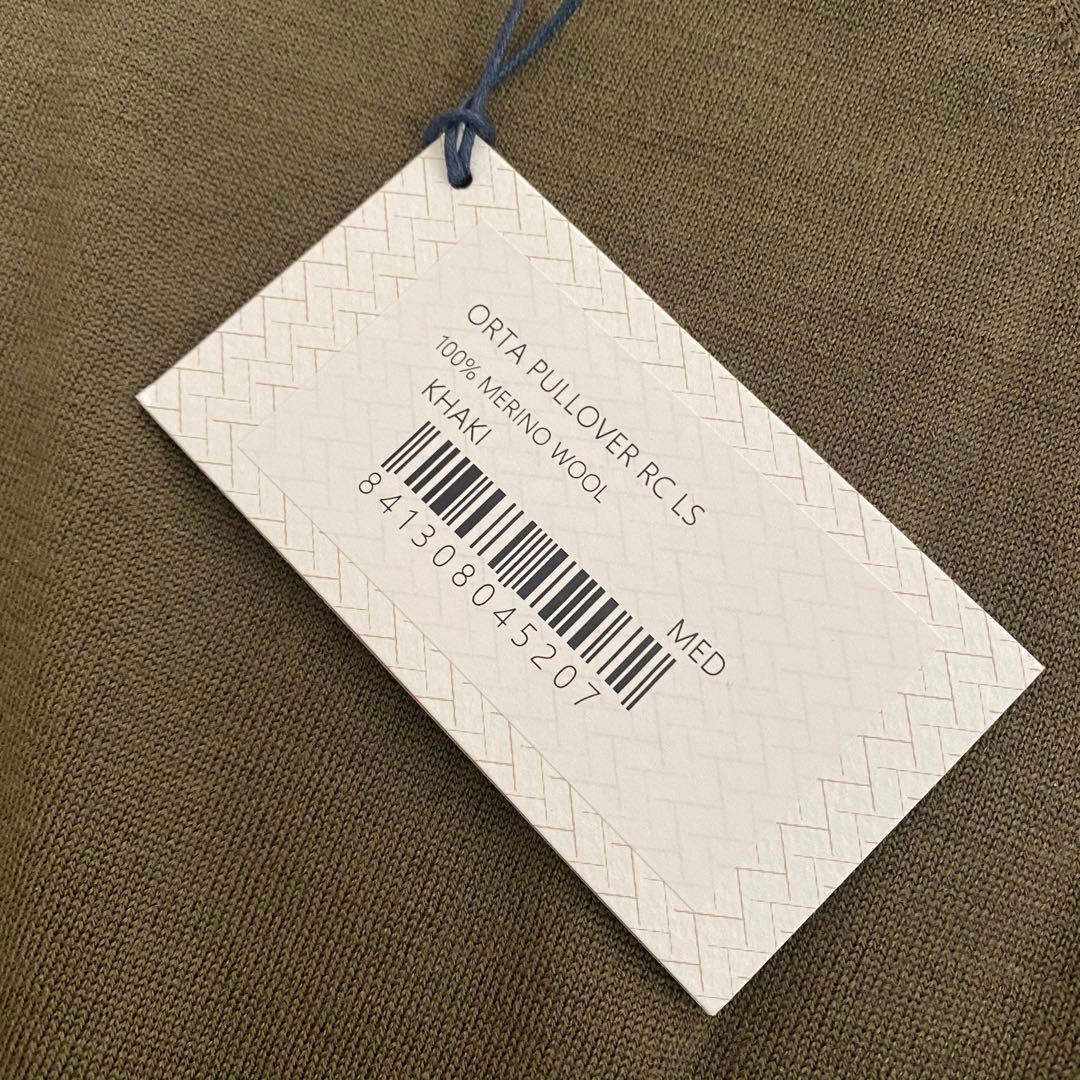 未使用 john smedley タートルネック 30ゲージ M カーキ