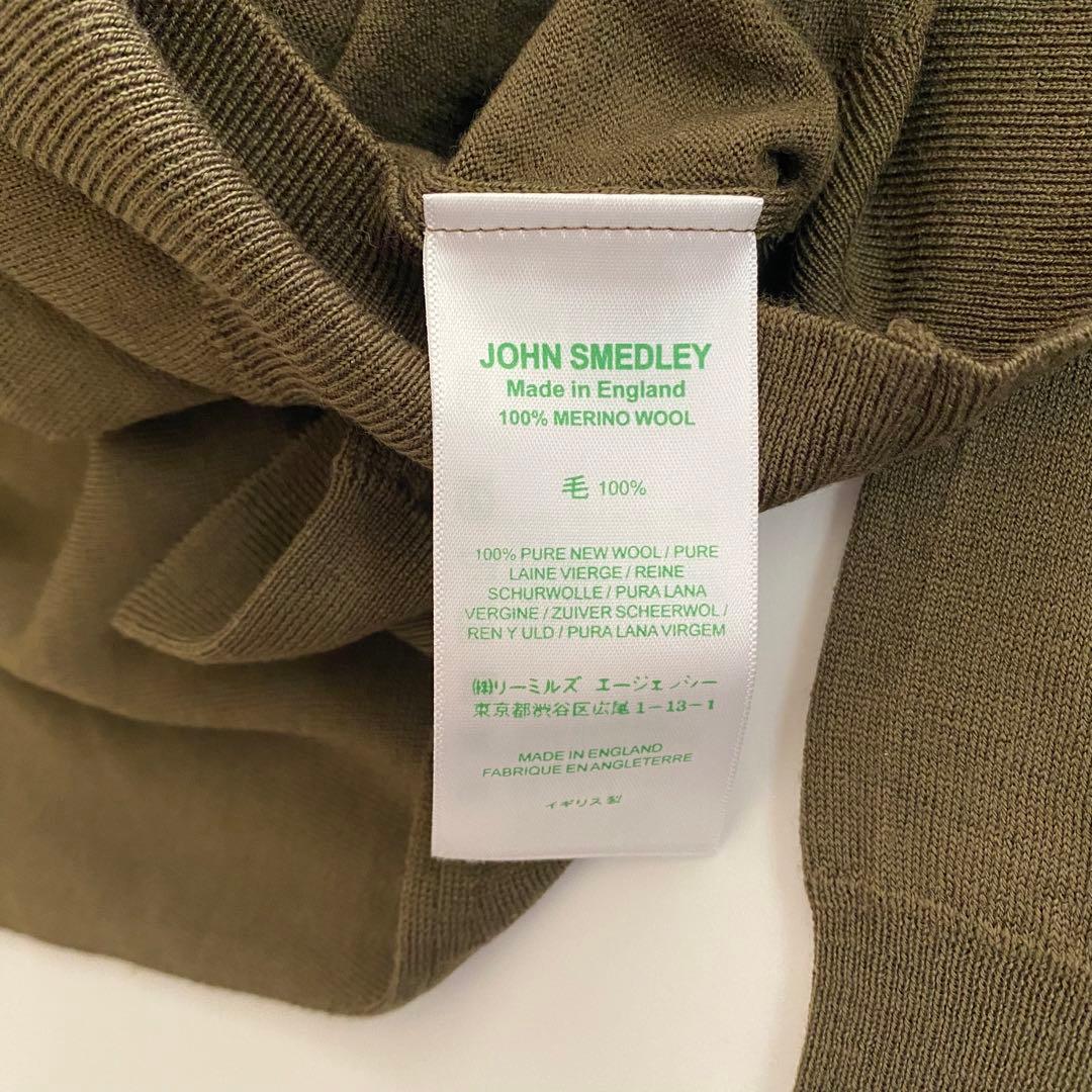 未使用 john smedley タートルネック 30ゲージ M カーキ