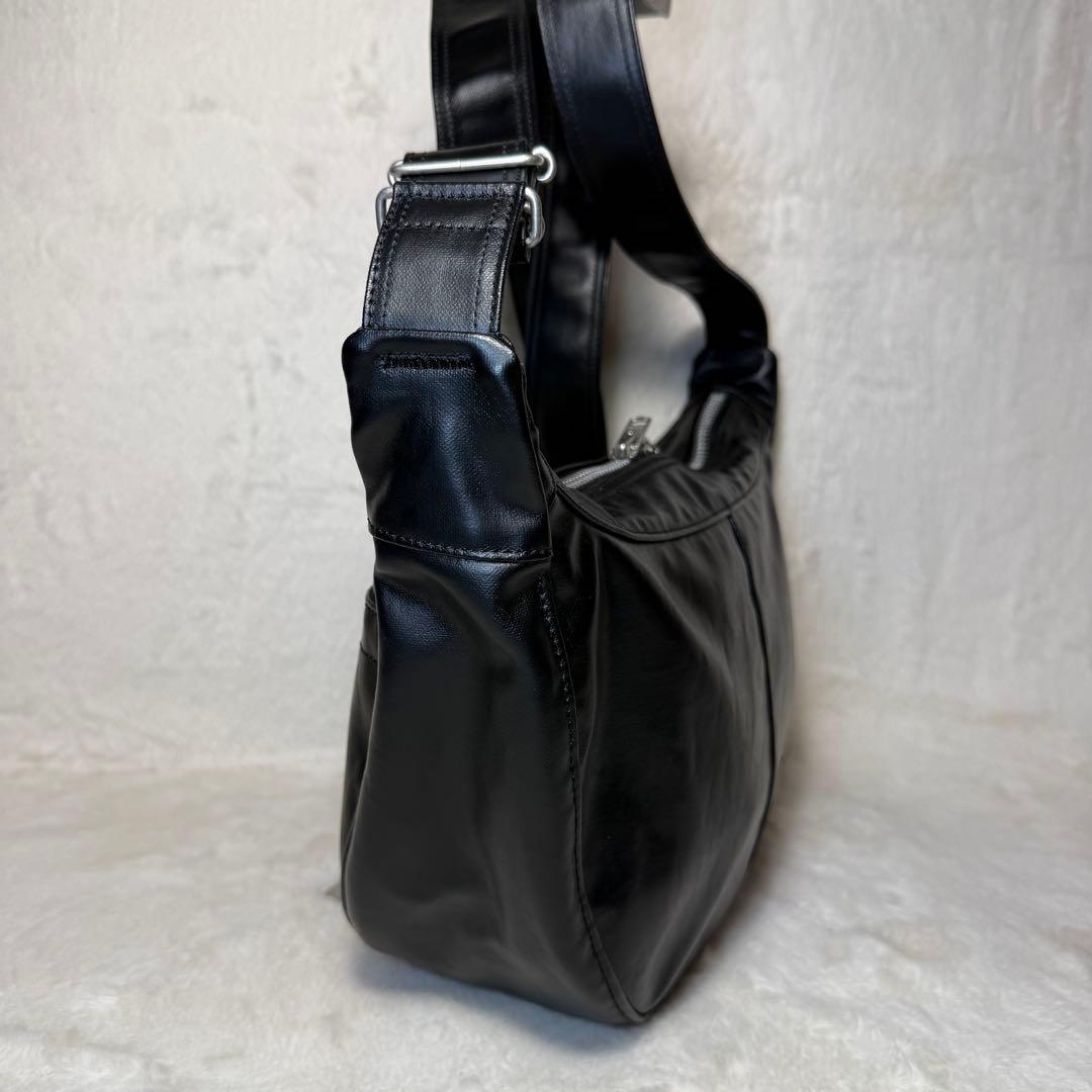 美品　現行タグ ポーター フリースタイル ショルダーバッグ ブラック