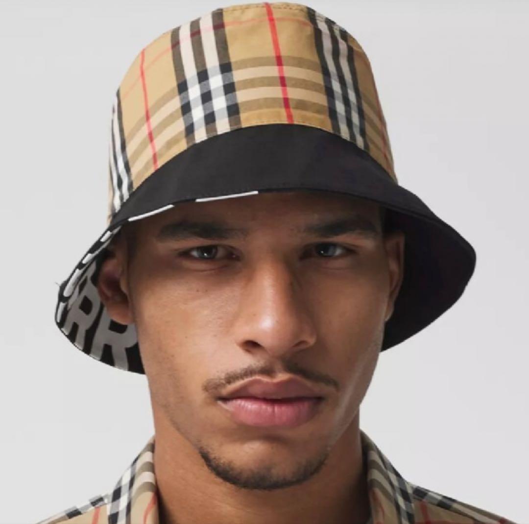 BURBERRY バーバリー バケットハット ブラック Lサイズ