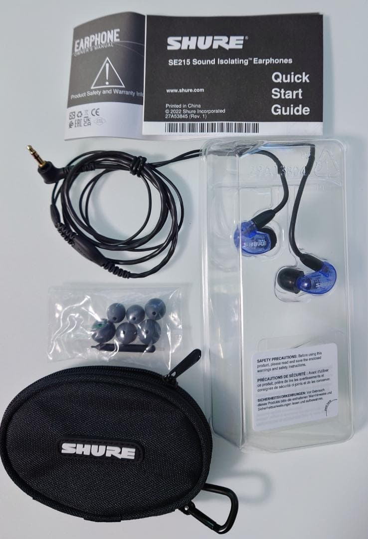 SHURE SE215 有線イヤホン【パープル】