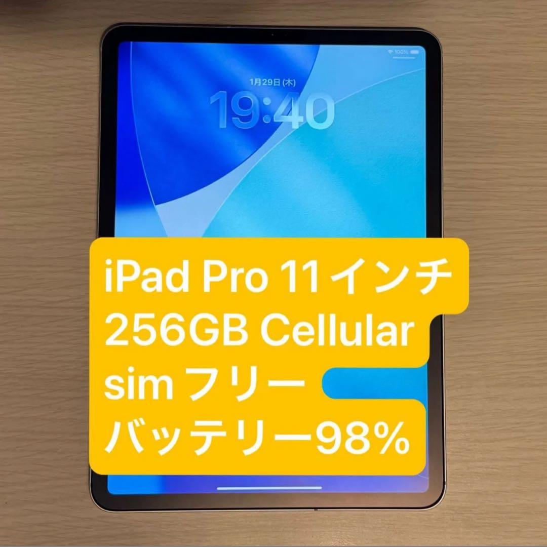 iPadPro 11 256GB SIMフリー　Apple バッテリー97%