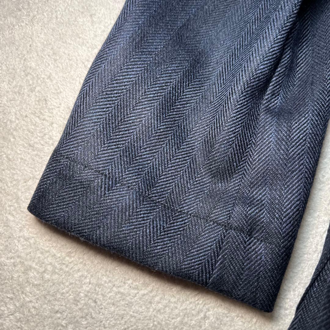 08 極美品　鎌倉シャツ　テーラードジャケット　ネイビー　XL