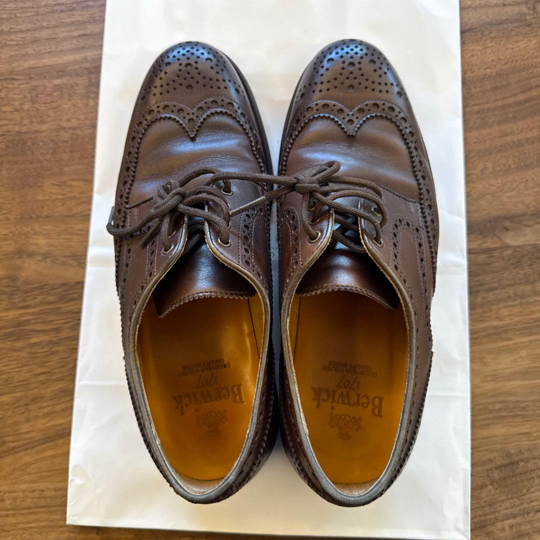 Beltwick 701 ダークブラウン ウィングチップ