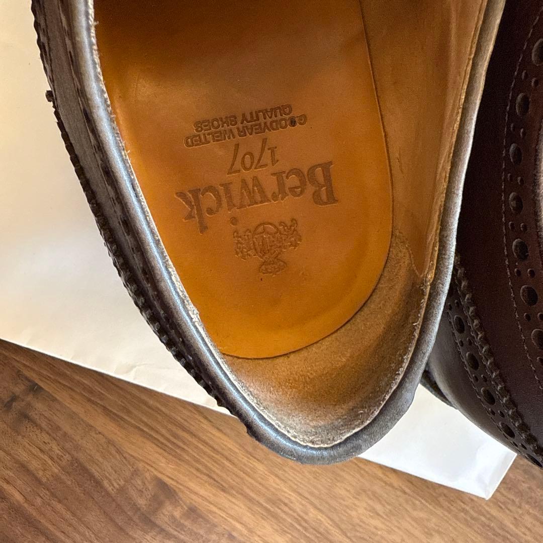 Beltwick 701 ダークブラウン ウィングチップ