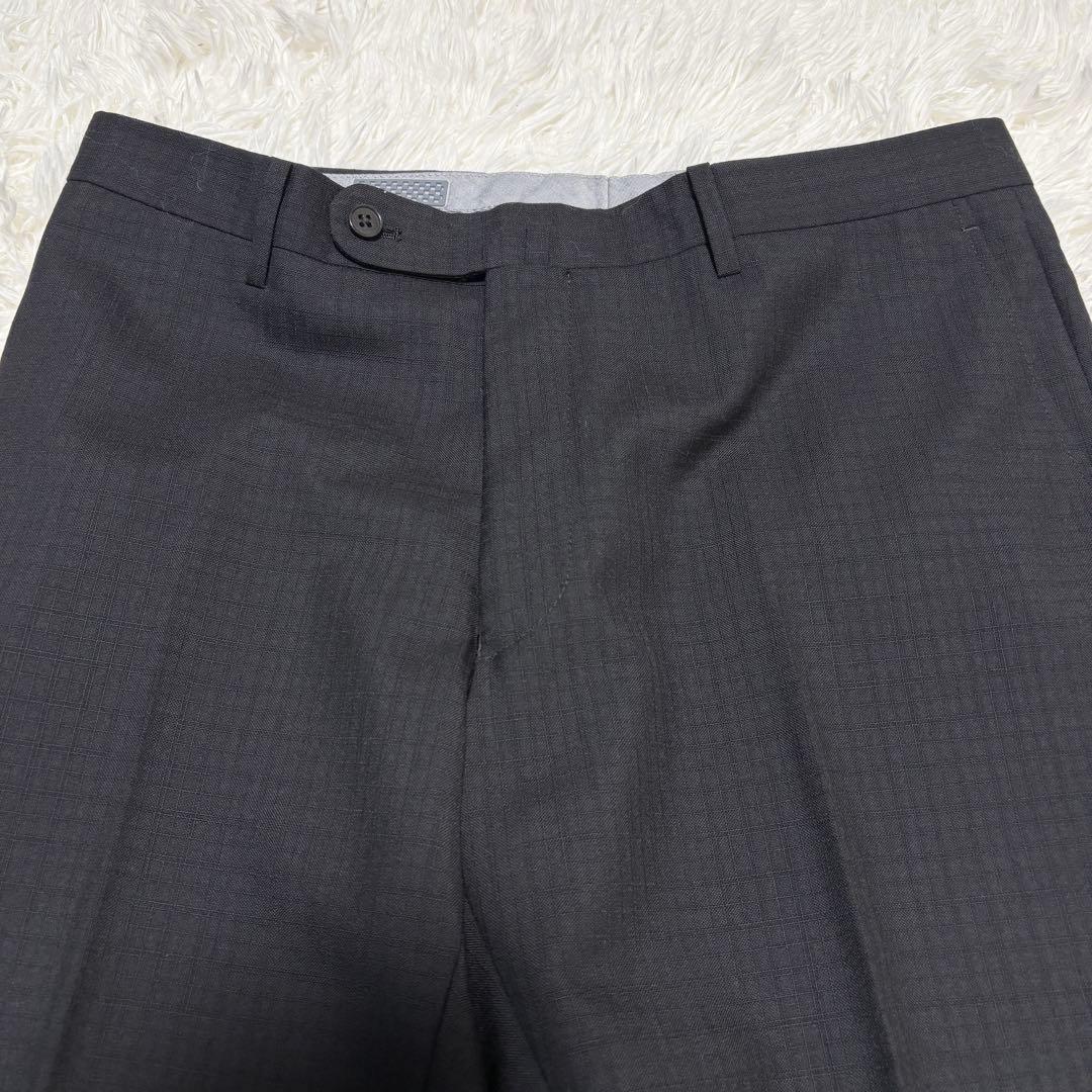 【新品未使用】ザスーツカンパニー セットアップ カノニコ チェック ブラック L