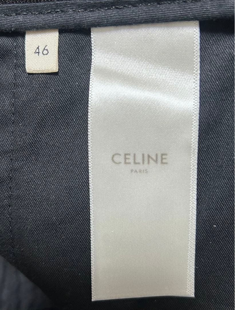 celine セリーヌ　20SS スモーキング　フレアスラックス　側章