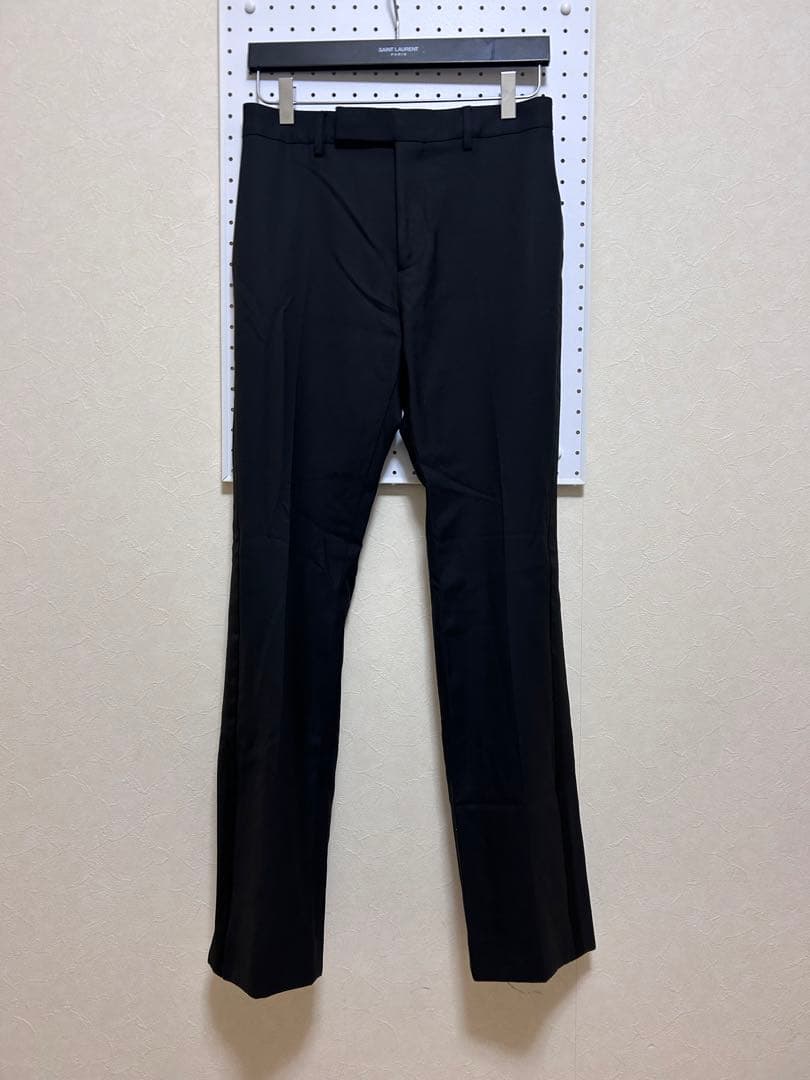 celine セリーヌ　20SS スモーキング　フレアスラックス　側章