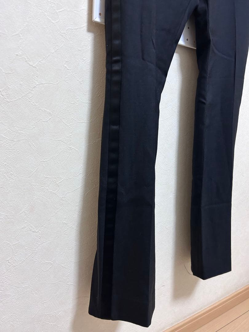 celine セリーヌ　20SS スモーキング　フレアスラックス　側章