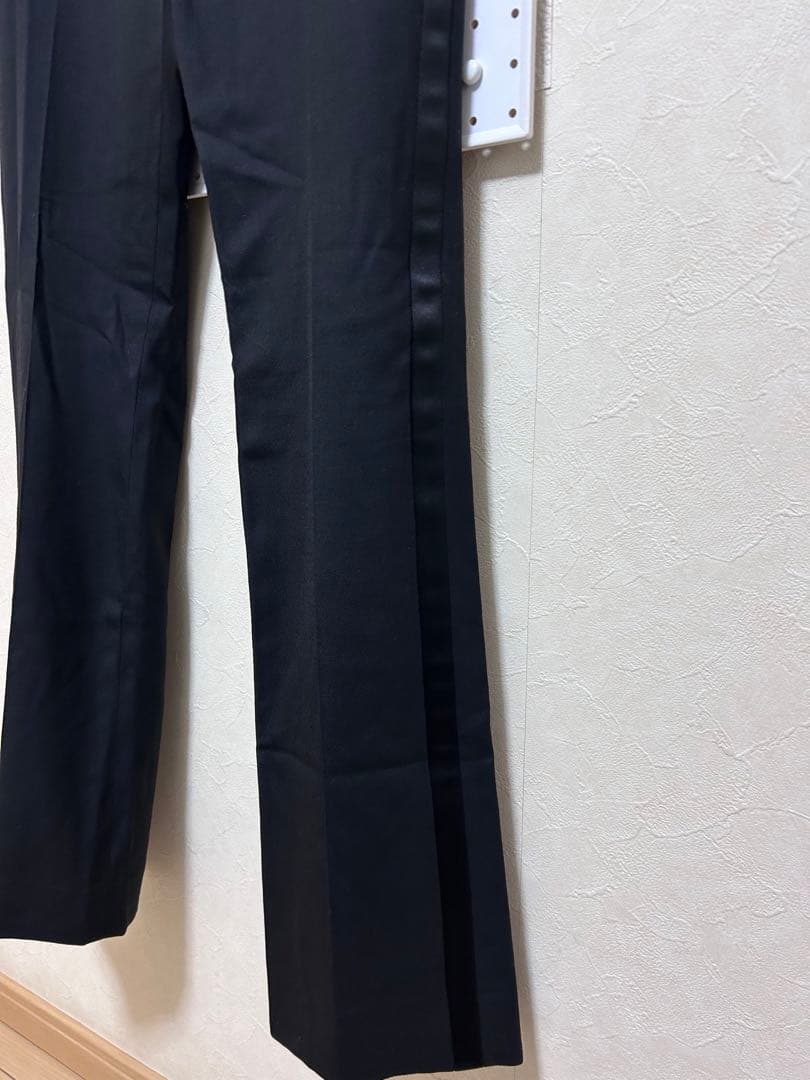 celine セリーヌ　20SS スモーキング　フレアスラックス　側章