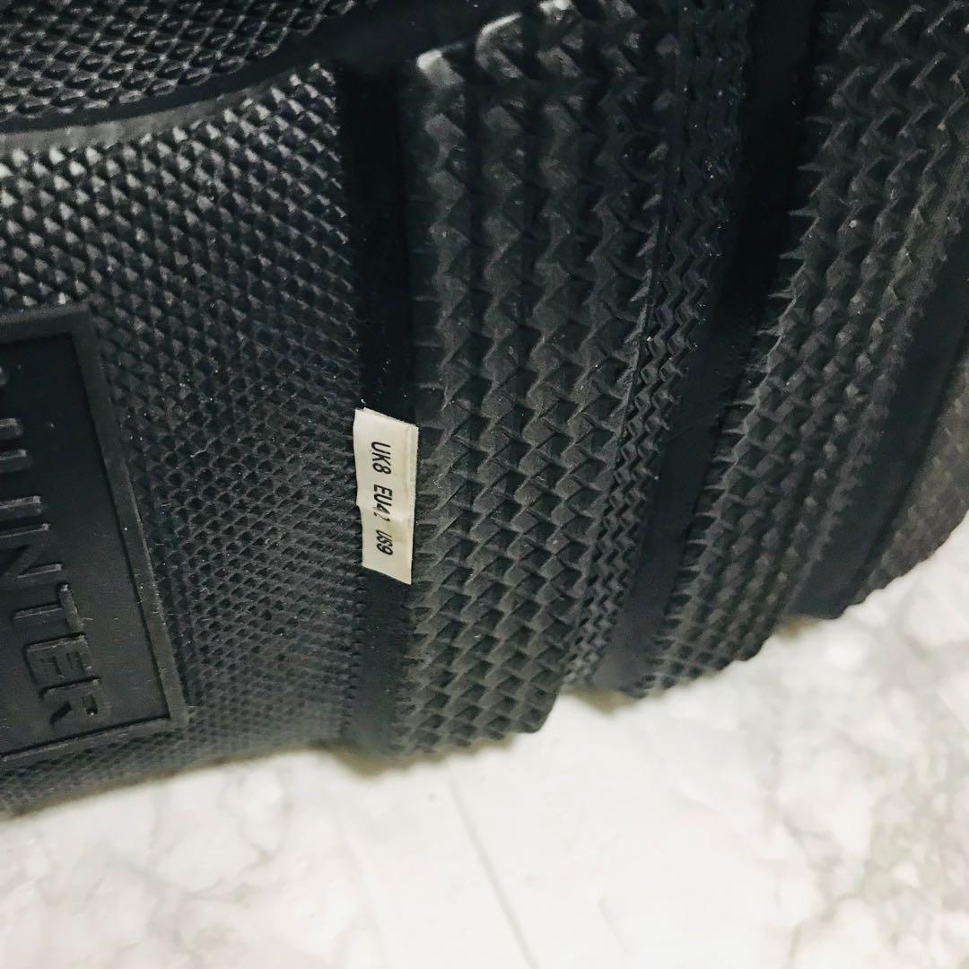 ✨美品✨HUNTER ハンター サイドゴア レインブーツ ブラック 27cm