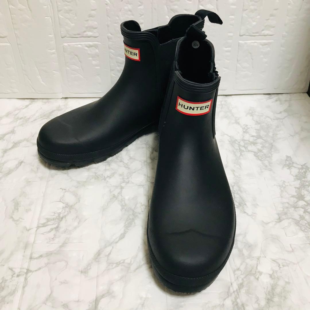 ✨美品✨HUNTER ハンター サイドゴア レインブーツ ブラック 27cm