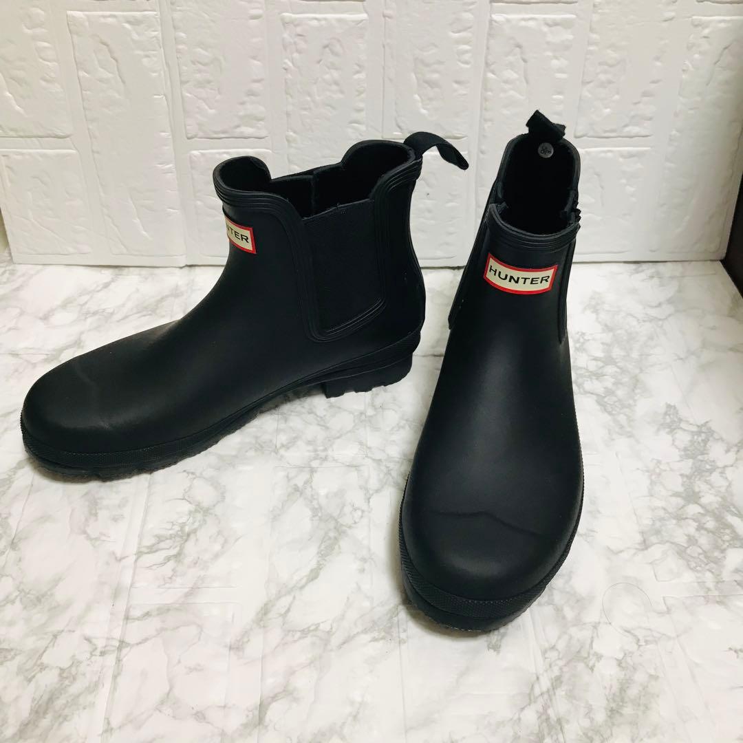 ✨美品✨HUNTER ハンター サイドゴア レインブーツ ブラック 27cm