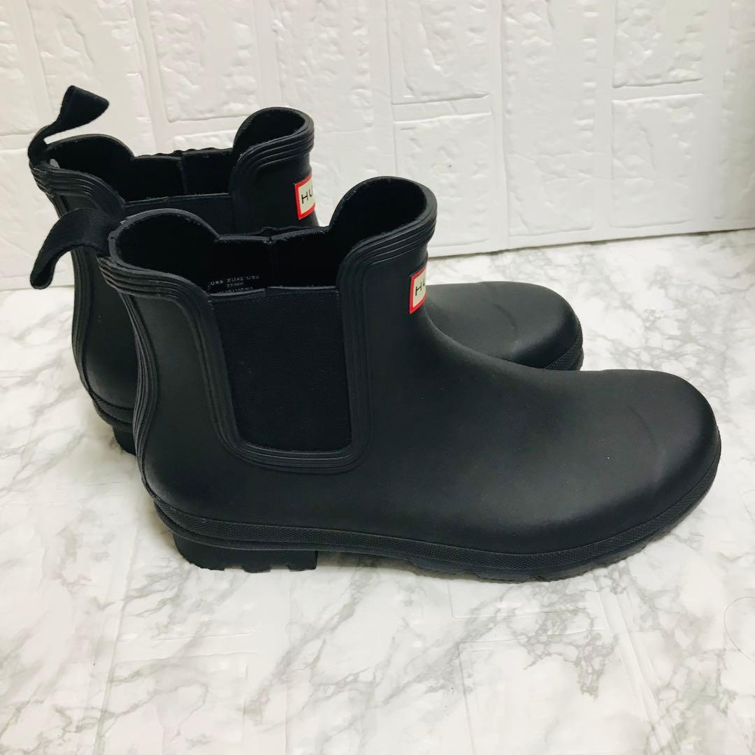 ✨美品✨HUNTER ハンター サイドゴア レインブーツ ブラック 27cm