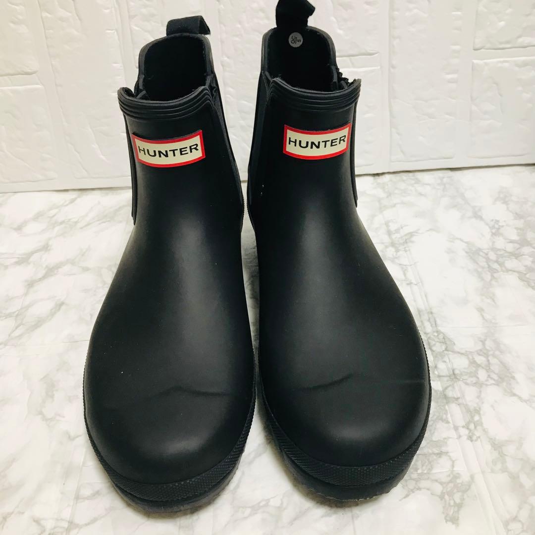 ✨美品✨HUNTER ハンター サイドゴア レインブーツ ブラック 27cm
