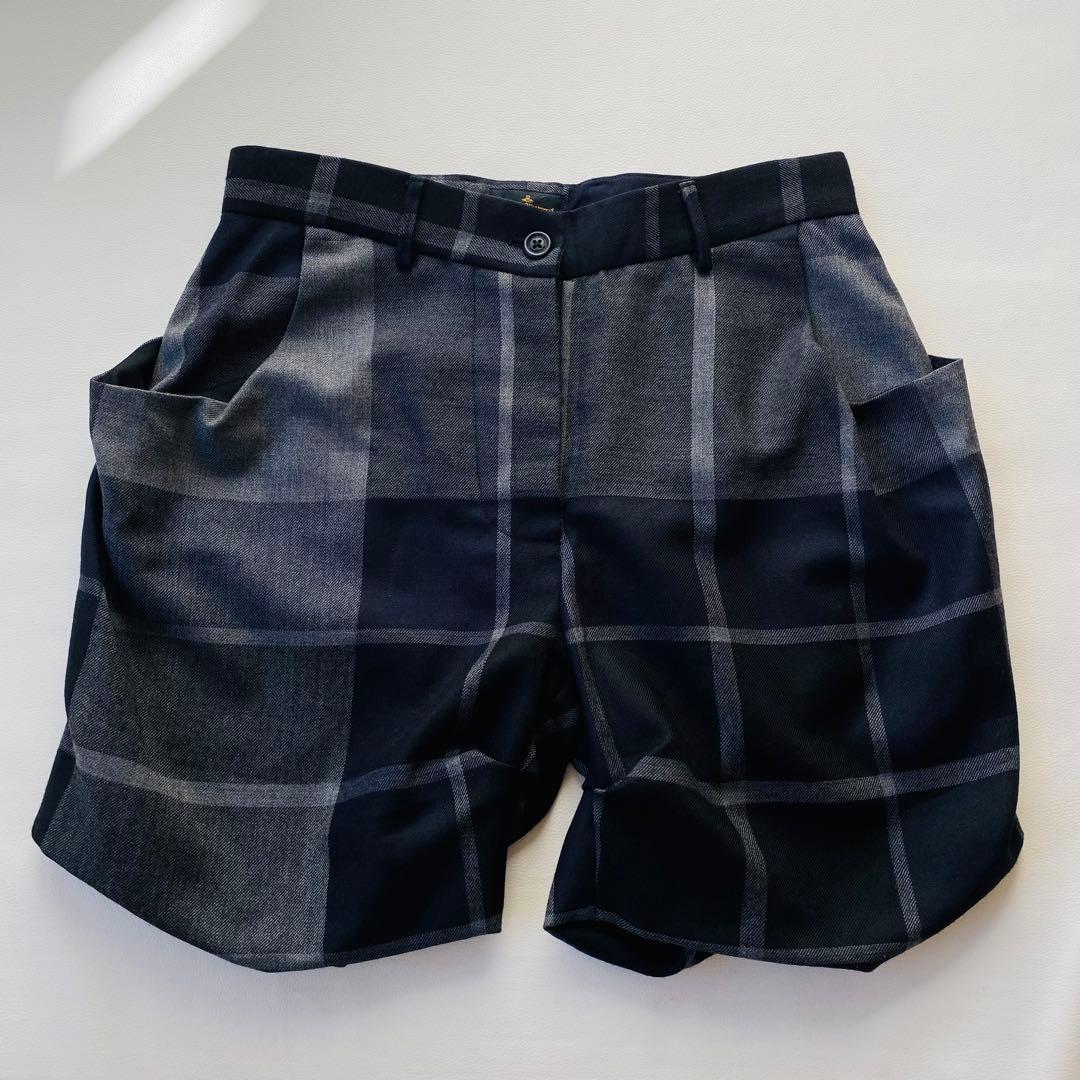 【極美品】ヴィヴィアンウエストウッド　ショートパンツ　変形　タータンチェック