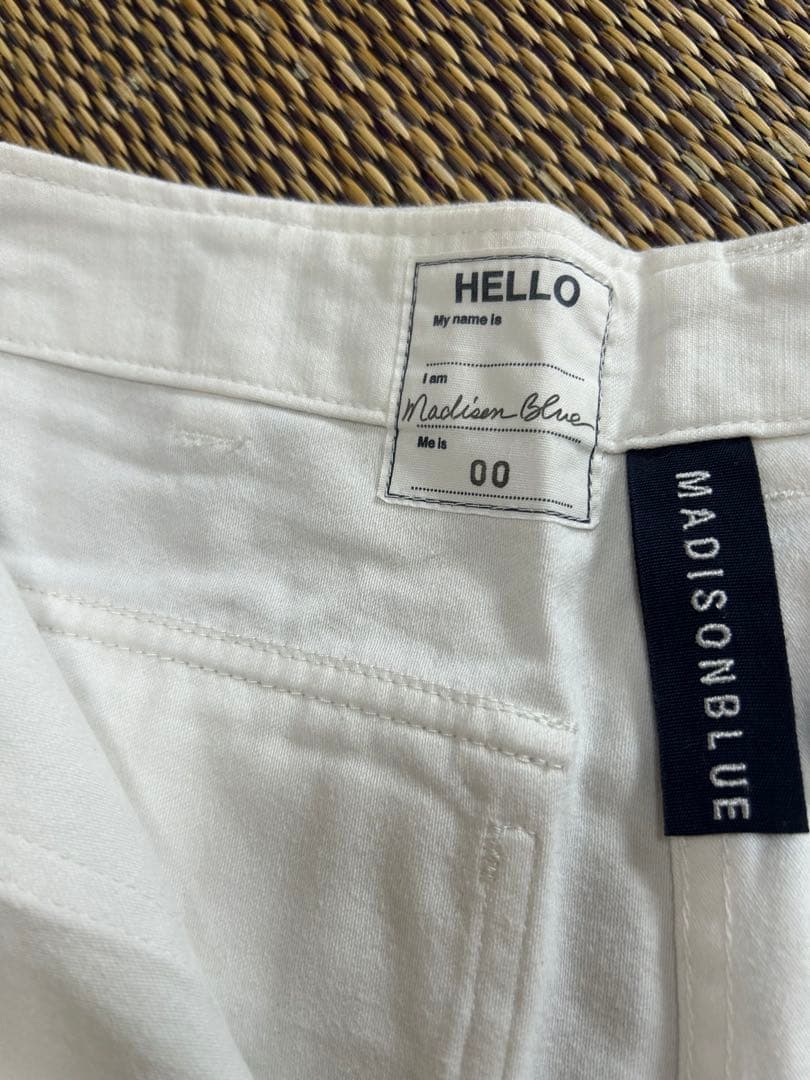 MADISONBLUE ホワイト ワークパンツ 00