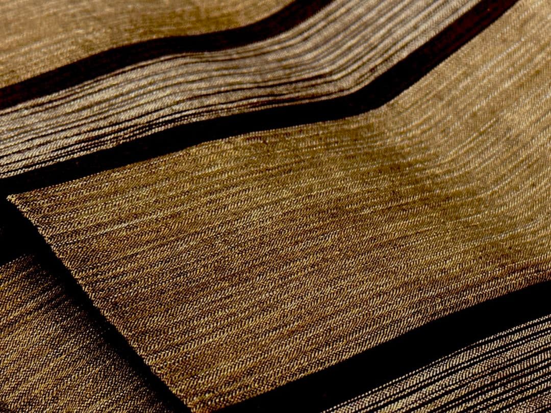 ❗️レア品❗️竺仙　綿１００％　綿しじら織り　蔵出し品　太縞　女浴衣反物　平畳み