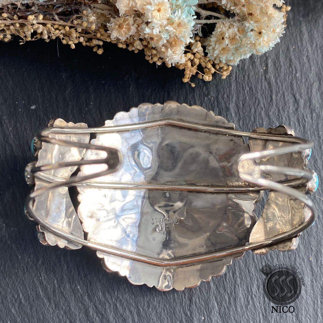 新品　ナバホ族　Navajo インディアンジュエリー　ターコイズ　バングル