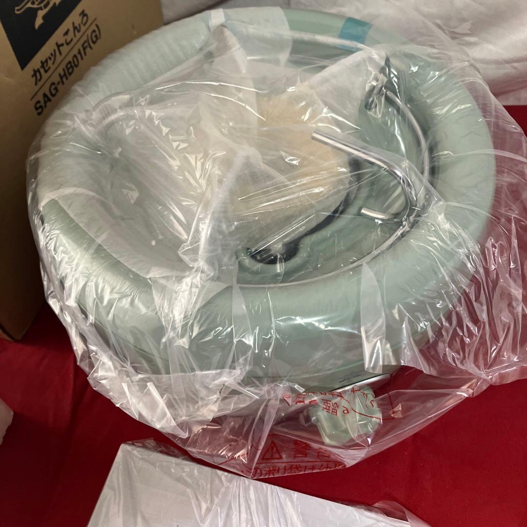 エーアイシー　カセットコンロ グリーン コンパクト　SAG-HB01F