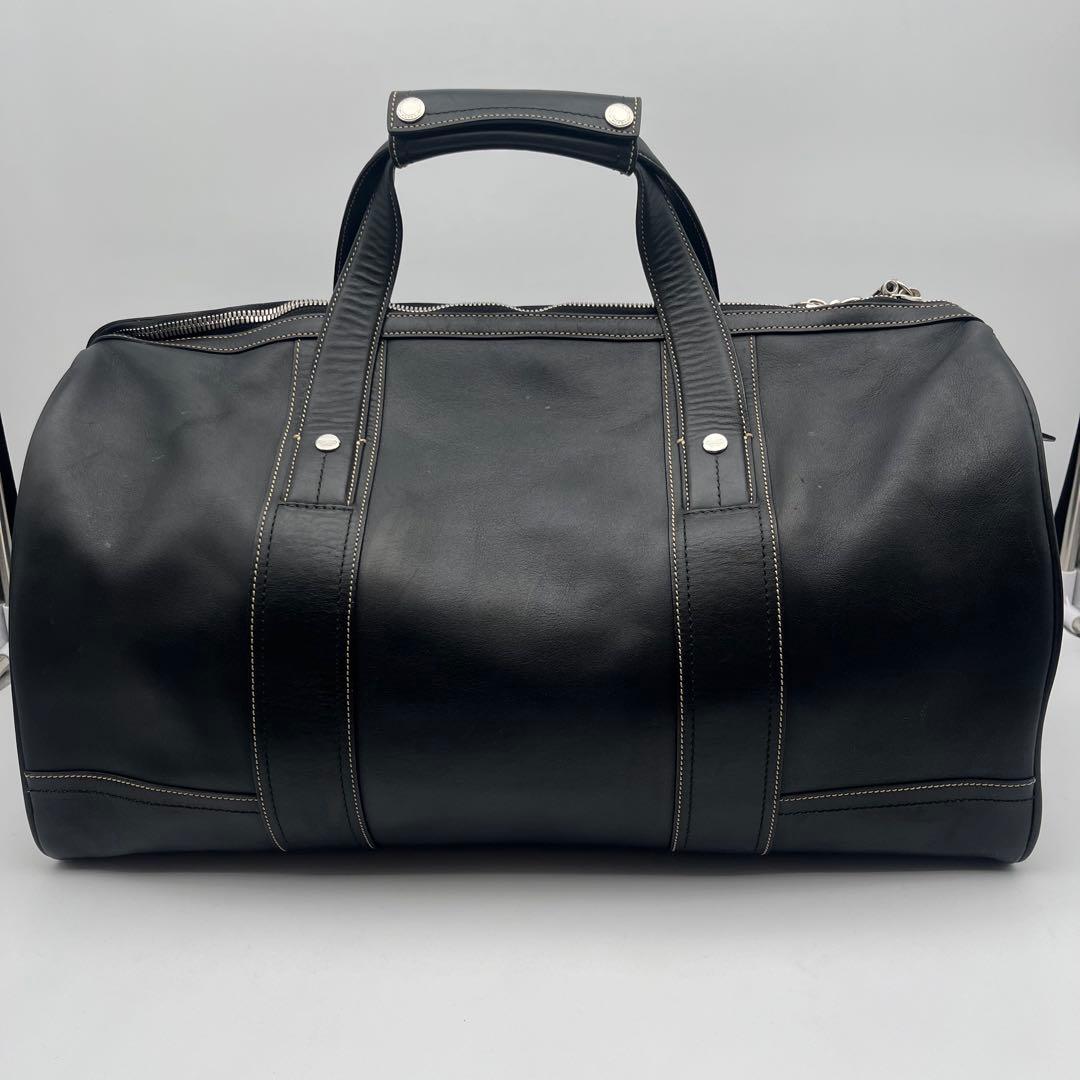 美品 コーチ 2way ボストンバッグ 旅行バッグ ブラック 黒 レザー