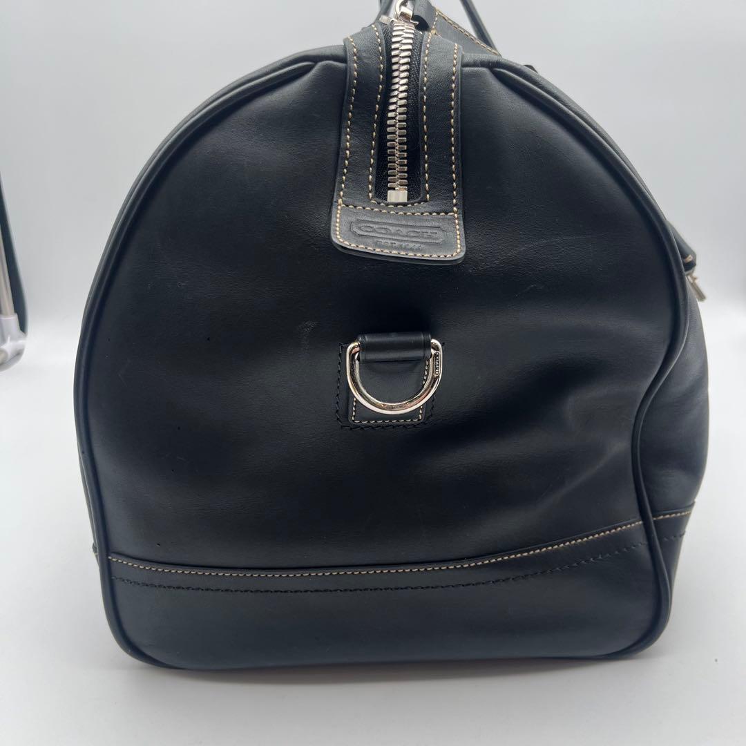 美品 コーチ 2way ボストンバッグ 旅行バッグ ブラック 黒 レザー