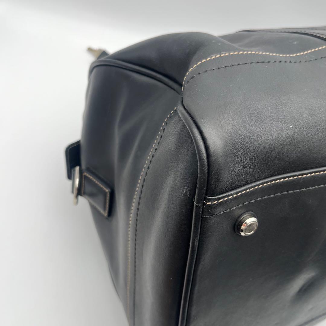 美品 コーチ 2way ボストンバッグ 旅行バッグ ブラック 黒 レザー