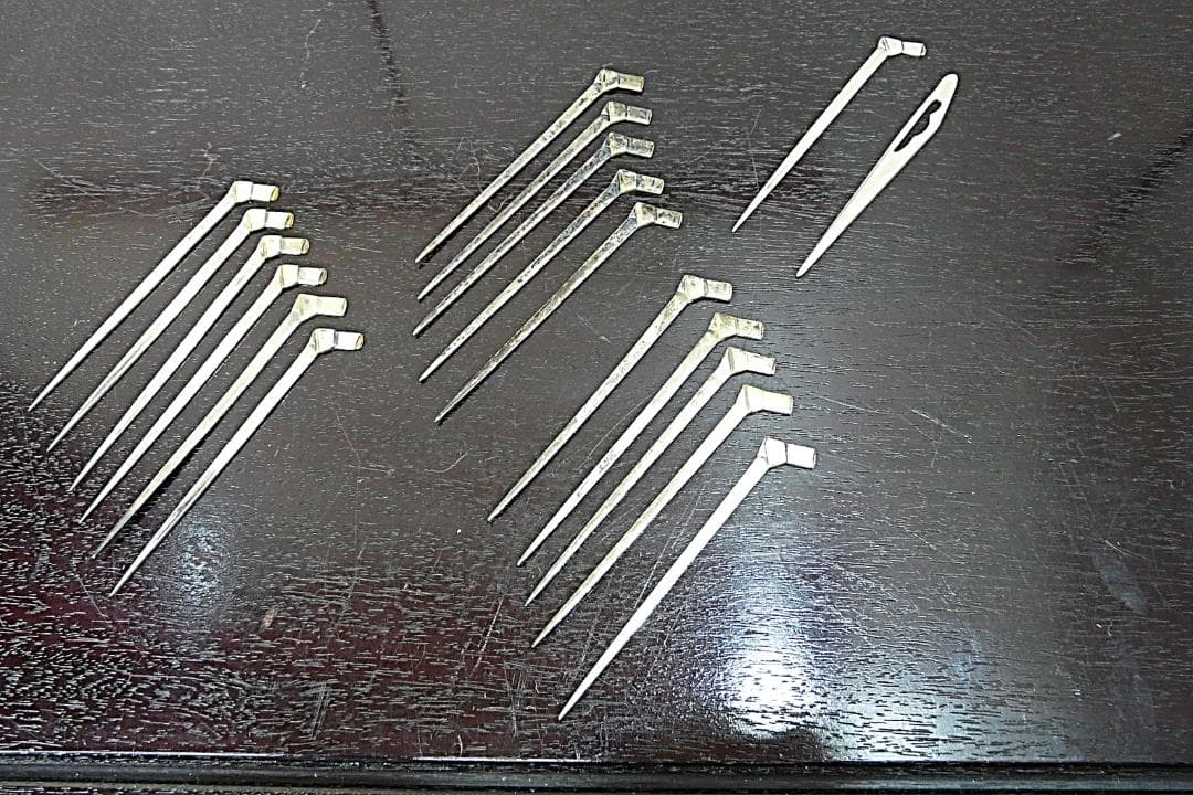 銀製 菓子切 菓子楊枝 18本 85.5g 銀食器 銀細工