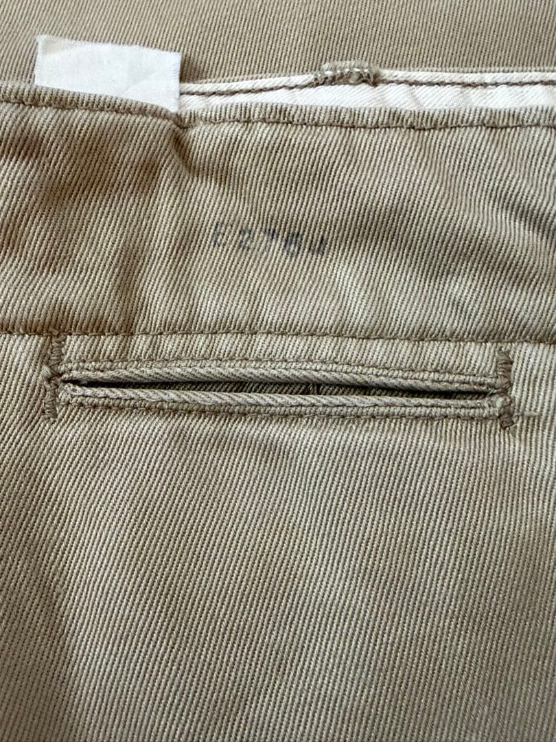 40s 当時物 M45 US ARMY 45カーキ チノ W34 L31