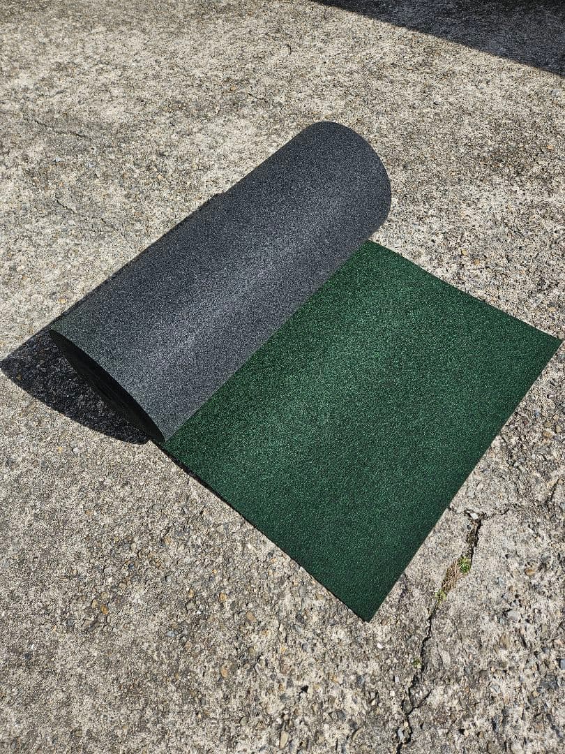 【新品】本格ポリエステル不織布 防草シート(グリーン)厚手　巾1m×30m