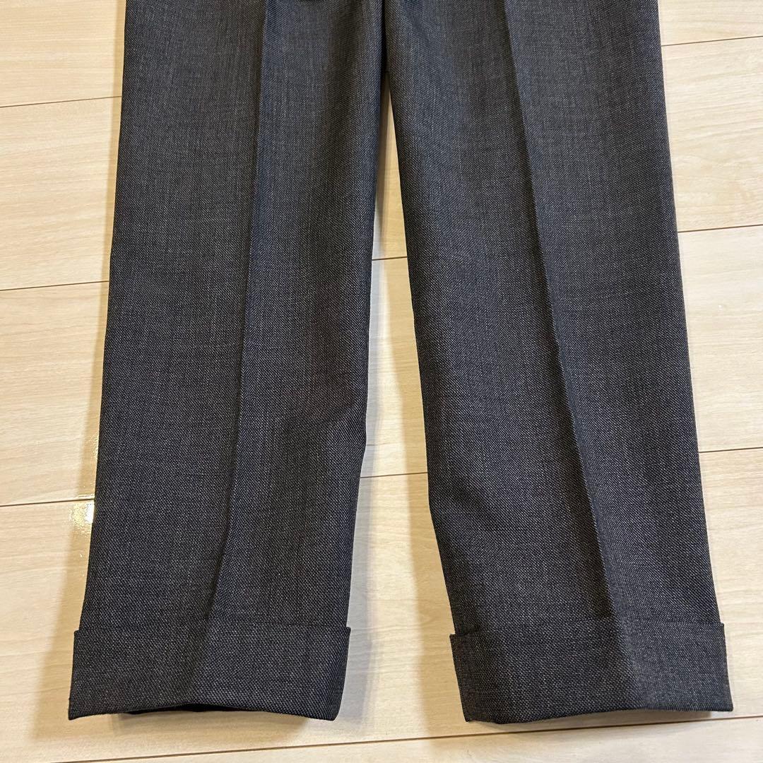 リングヂャケット スラックス グレー ウール100% サイドアジャスター 日本製