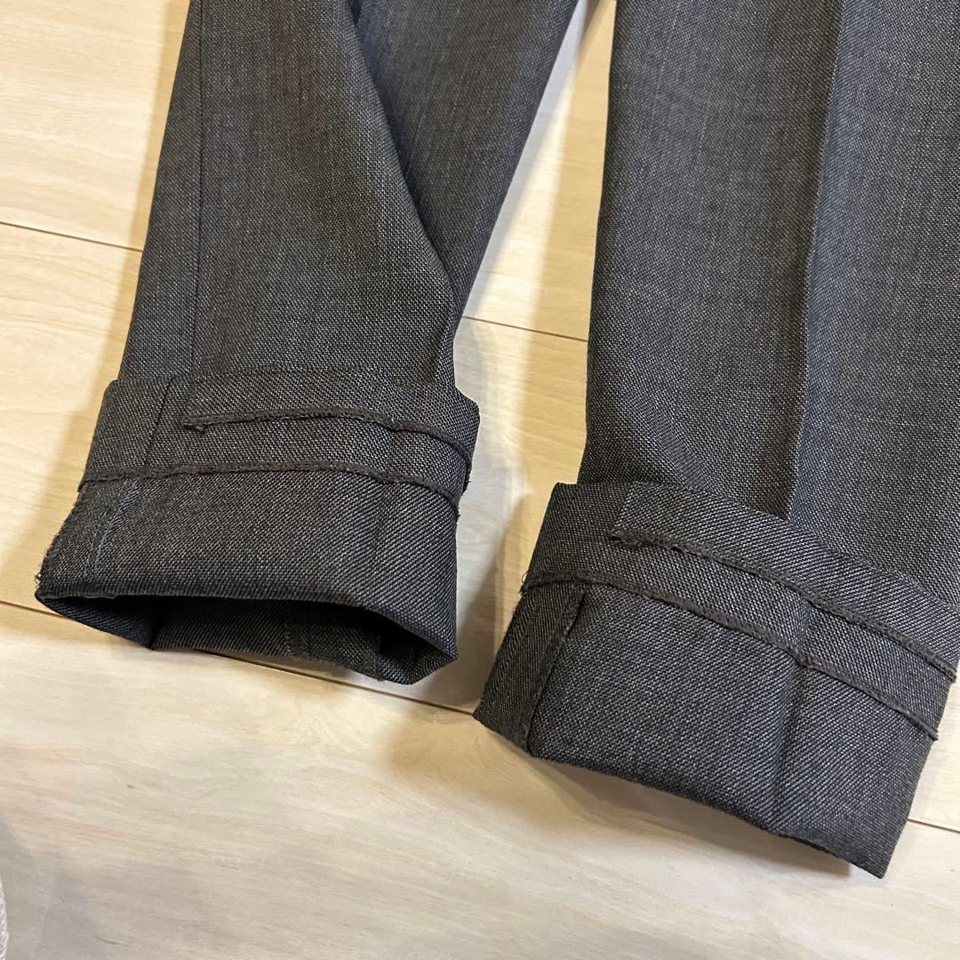 リングヂャケット スラックス グレー ウール100% サイドアジャスター 日本製