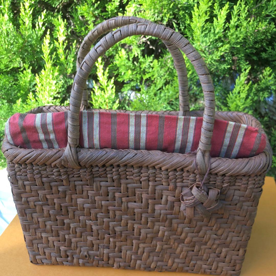 山葡萄かごバッグ　山葡萄　やまぶどう　国産　ヤマブドウ　籠