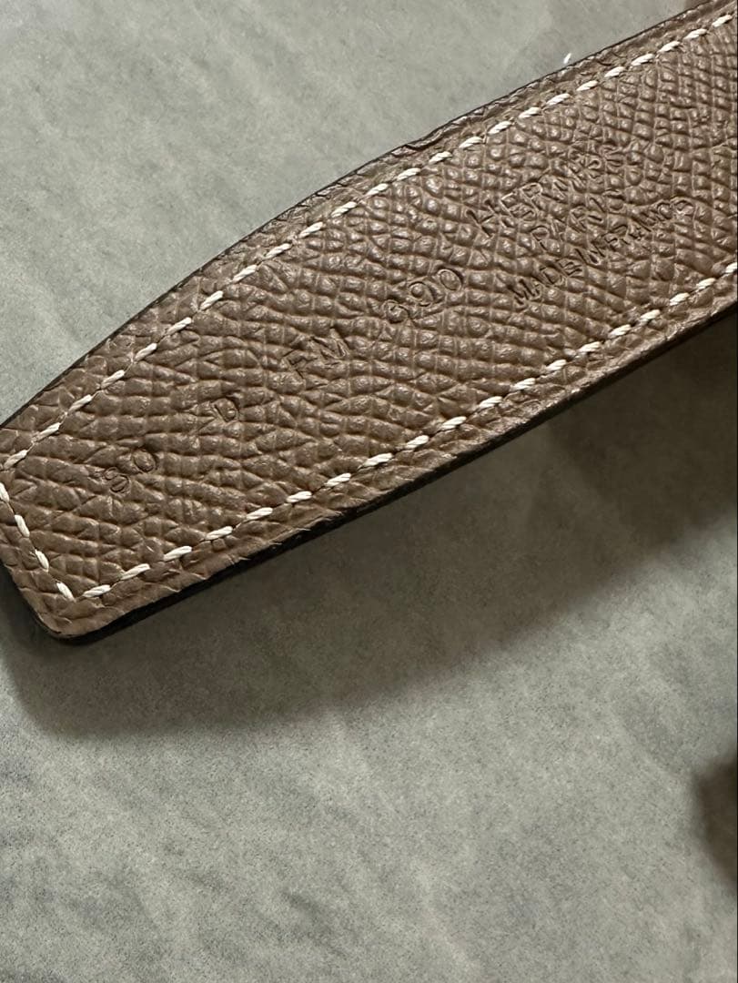 (専用)エルメス リバーシブルベルト 24mm 黒/エトゥープ ミニコンスタンス