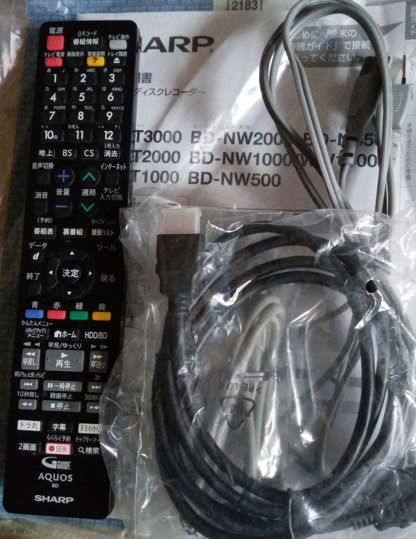 SHARP AQUOSブルーレイ　BD-NT1000 本体使用時間極少