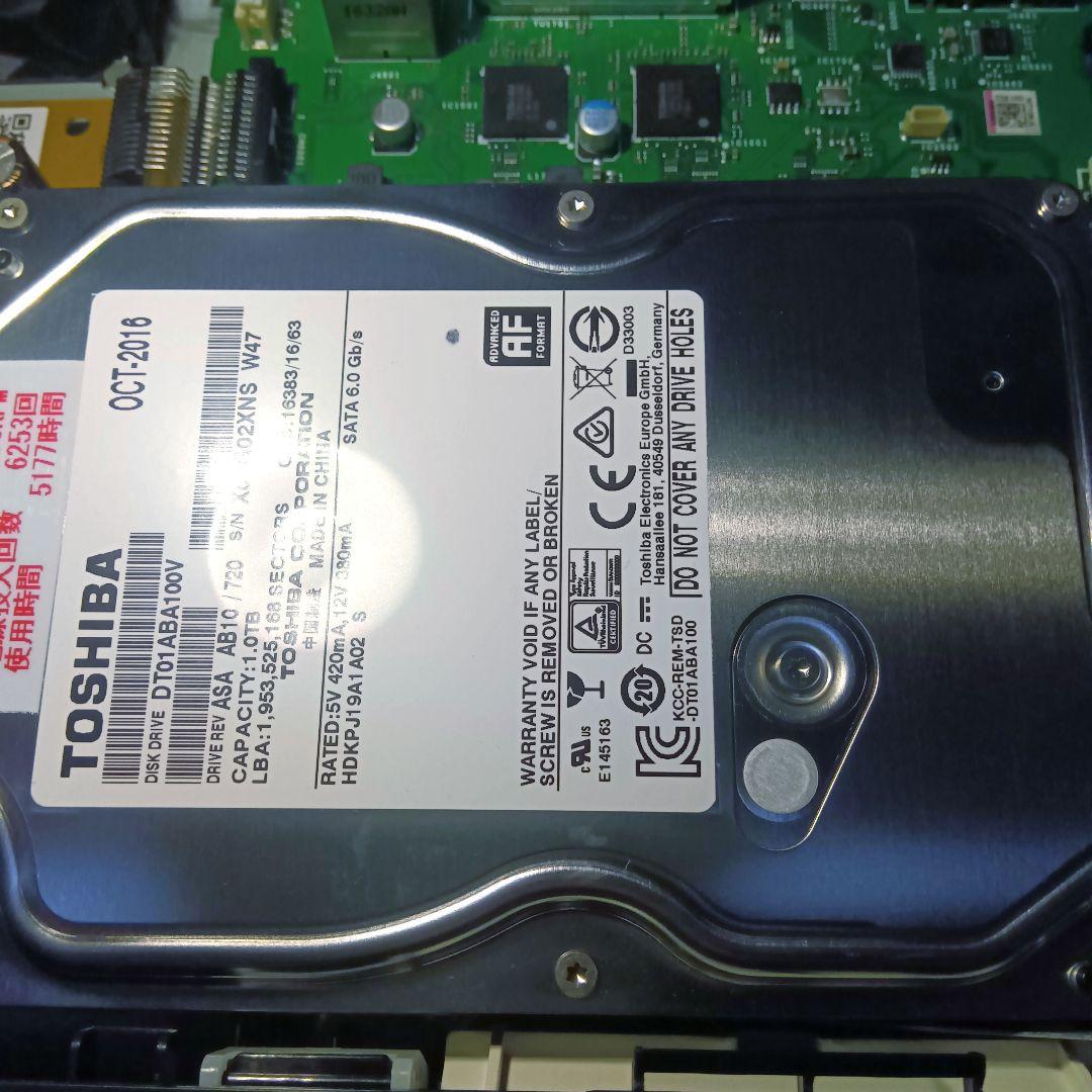 SHARP AQUOSブルーレイ　BD-NT1000 本体使用時間極少