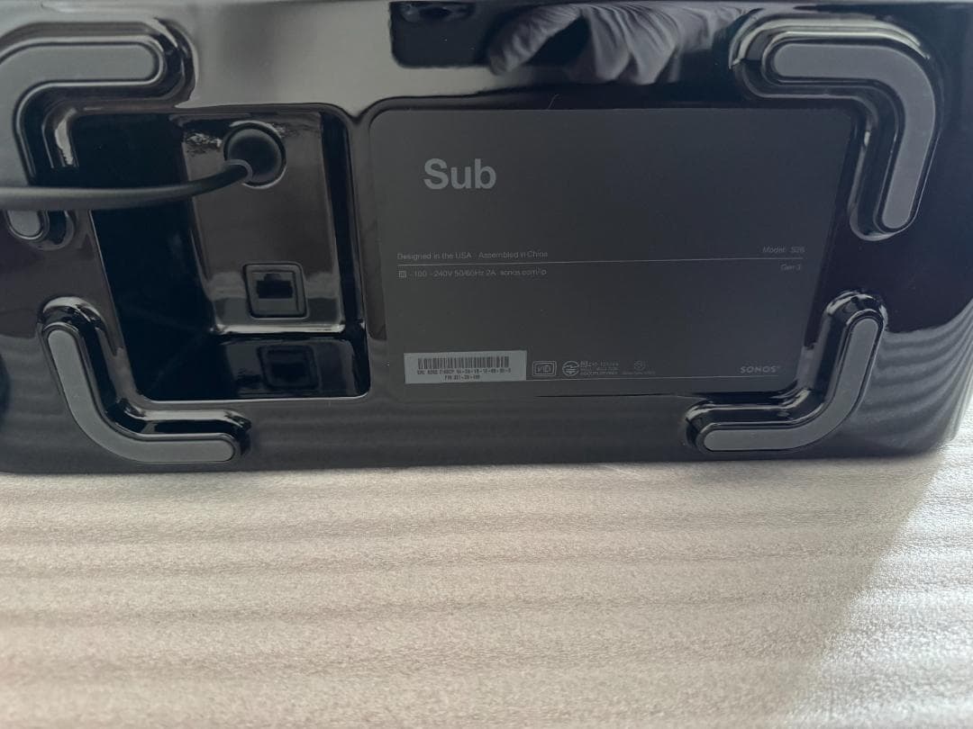 スピーカー・ウーファー Sonos Sub (Gen3) SUBG3JP1BLK